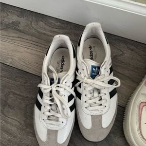 Adidas White and Black Classic Sneakers